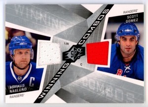 Markus Naslund Scott Gomez 2008-09 SPx Winning Combos #WC-NG