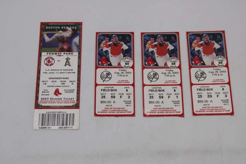 (4) DAVID ORTIZ CAREER HOME RUN #80/226 TICKET LOT BOSTON RED SOX D7228 Cover
