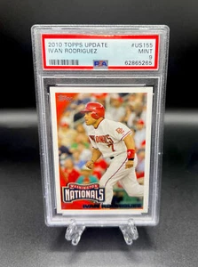 💥POP 1💥 2010 Topps Update - Ivan Rodriguez US155 - PSA 9 - Nationals - Picture 1 of 3