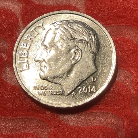 2014 (D)  US Roosevelt Dime "FREE SHIPPING" Cover