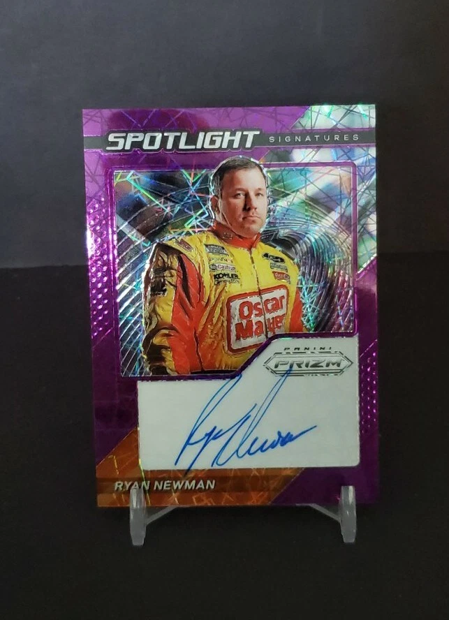 2021 Prizm Nascar Ryan Newman Spotlight Auto 32/99 - Image 1 of 2