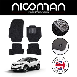 Renault Captur 2013-present GENUINE DELUXE Fitted Car Mats Black Set - Bild 1 von 6