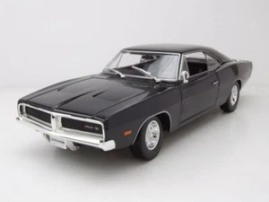 Dodge Cargador R/T 1969 Negro Coche a Escala 1:18 Maisto - Imagen 1 de 10