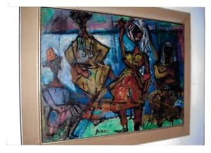 Marcel Janco מרסל ינקו Pintura de colección Obra de arte Fotografía original 6x8,5"" - Imagen 1 de 2