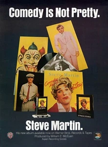 Steve Martin - Comedy is Not Pretty Original Album Artwork Print Ad - Picture 1 of 1