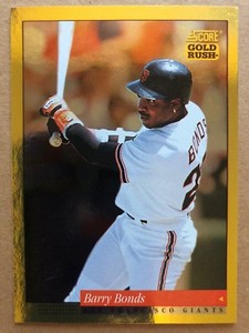 1994 Score Gold Rush #1 Barry Bonds Giants Baseball Card