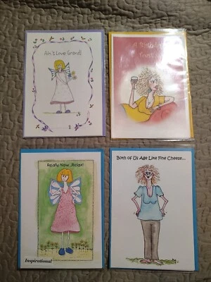 LOT OF 4 GREETING CARDS•  BIRTHDAY• AGING• INSPIRATIONAL• ANNIVERSARY  - Image 1 of 4
