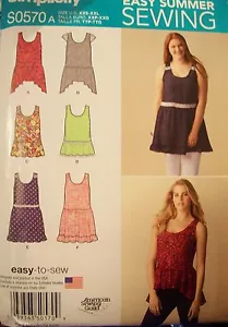 Mini abito o tunica Miss Simplicity S0570 modello 1362 NON TAGLIATO XXS-XS-S-M-L-XL-XXL - Foto 1 di 2