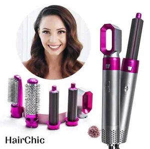 PIASTRA Lisciante CAPELLI 5 IN 1 Fono Arriccia Ricci Asciuga Liscia Stira HAIR - Foto 1 di 15