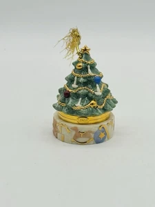 Lenox Christmas Tree Trinket Box Ornament Bone China 2003 Treasures Collection - Picture 1 of 7