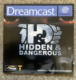 Hidden & Dangerous Dreamcast Manual ONLY Replacement Instruction Booklet