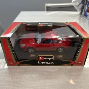 Burago Red Porsche Carrera 911 1997 1:24 Die-cast Model - Picture 1 of 5