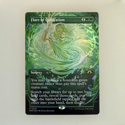 Magic the Gathering: Flare of Cultivation (Borderless) Modern Horizons 3 Foil NM - Image 1 of 3