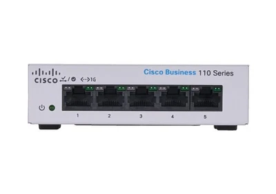 Cisco Business CBS110-5T-D Unmanaged Switch   5 Port GE   Desktop   Ext PS   Lim - Image 1 of 4