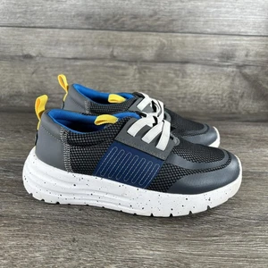 Zapatos Hey Dude Juveniles Talla 1 Gris Oscuro Azul Siroco Play Varsity Malla Con Cordones - Imagen 1 de 11