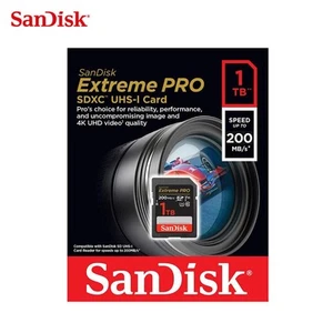 Carte mémoire SanDisk 1 To Extreme PRO SDXC UHS-I - C10, U3, V30, 4K UHD, SD Card - Photo 1 sur 7