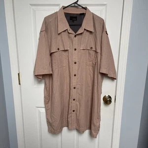 Oobe made on Earth green button front short sleeve shirt Large - Picture 1 of 12