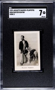 1933 Jasmatzi Ramses - FilmFotos Serie 3 #384 Buster Keaton mit Hund SGC 7 Pop 1 🔝 - Bild 1 von 2
