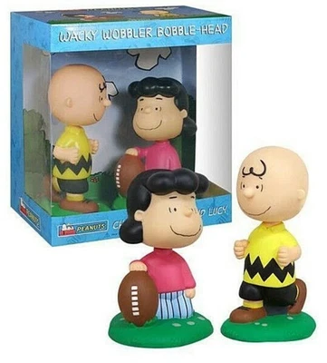 Funko Wacky Wobbler Charlie Brown & Lucy Football 2 bobble-heads - Imagem 1 de 4