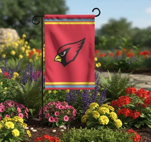 Arizona Cardinals 2 Sided Garden Flag Outdoor Window Yard Banner New - Picture 1 of 5