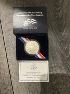 2007 Jamestown 400th Anniversary Uncirculated Silver Dollar - Picture 1 of 3