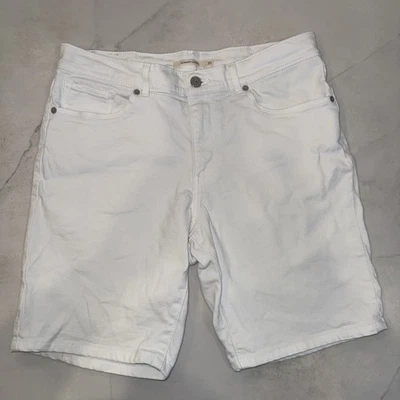 Levi's Straus Womens Bermuda  Denim Shorts White Sz 30 - Image 1 of 4