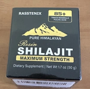 Rasstenix reines Himalaya Bio Shilajit Harz maximale Stärke Mineralien 1,7 Oz. - Bild 1 von 5
