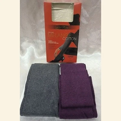 Omsa Melange Cotton warm weich Damen Melange Baumwollstrumpfhose Strumpfhose - Bild 1 von 4