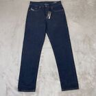Diesel Jeans Men 30 (Meas. 30x30) Blue 2020 D-Viker Straight Fit RM040 NWT $175