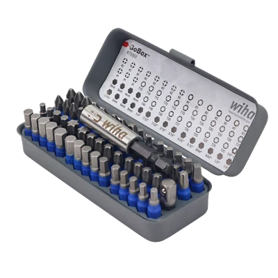 Wiha Tools 76868 GoBox TerminatorBlue Impact Bit Set, 61 Pieces