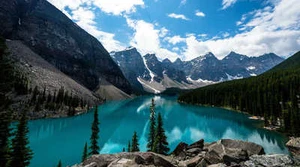 MOUNTAIN LANDSCAPE POSTER PRINT STYLE C 20x36 HI RES 9 MIL PAPER - Picture 1 of 3