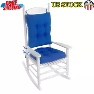 Porch Indoor Outdoor Rocking Chair Cushion Set Comfortable Durable Polyester New - Picture 1 of 7