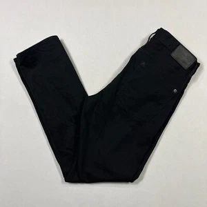 RVCA Daggers Black Denim Slim Straight Cotton Stretch Mens Jeans W32" L32" - Picture 1 of 17