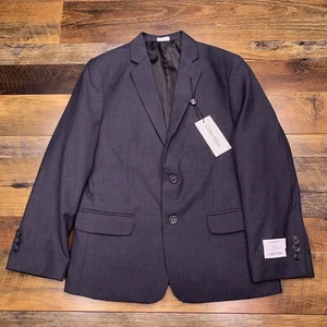 Calvin Klein Modern Fit Suit Jacket Youth 10 Husky Gray Blazer New - Picture 1 of 18