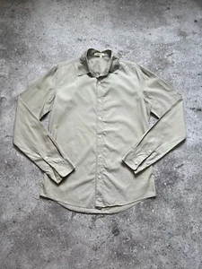 Helmut Lang Cotton Shirt Button Up Long Sleeve Beige Men's size S - Picture 1 of 15