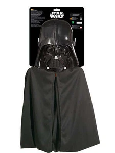 Darth Vader Umhang mit Maske Kinder Lizenziert Star Wars Kostüm Zubehör - Bild 1 von 1
