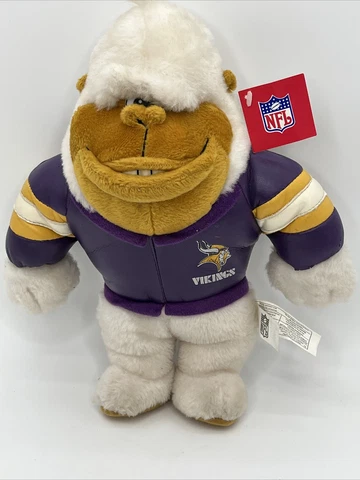 NFL Play By Play Minnesota Vikings Gorilla Plush With Tags 12" 2001 Team Jacket Cover