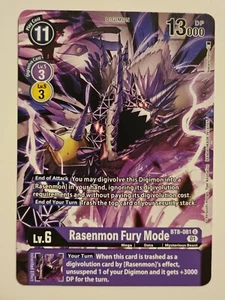 Digimon gioco di carte Rasenmon Fury Mode BT8-081 U Digimon quasi nuovo o migliore - Foto 1 di 2