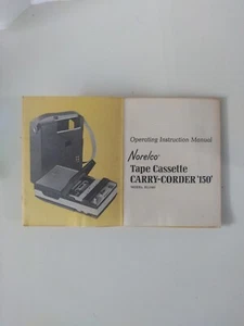 Norelco Carry-Corder 150 Model EL3302 Operating Manuel Original CS - Picture 1 of 4