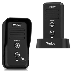 Wuloo 0.5Mile Wireless Doorbells Intercom Chimes Waterproof Cap Doorbell Button - Picture 1 of 9