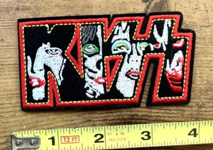 KISS Patch Iron On Sew On Band Metal Jacket Rock n Roll Embroidered Gift - Picture 1 of 1