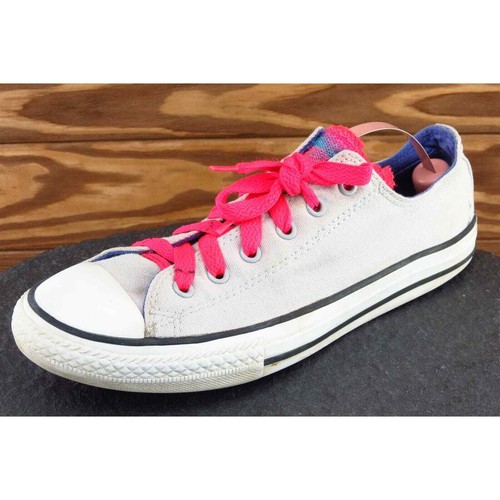 Scarpe Converse All Star Ragazza Ragazzo Taglia 5 M Grigio Tessuto Basso