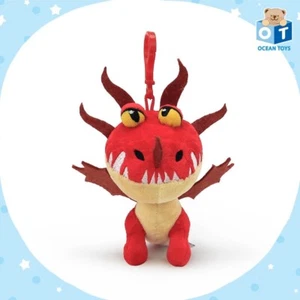 4" Authentic How to Train Your Dragon 3 Hookfang Plush Doll Toy Clip Keychain - Picture 1 of 13