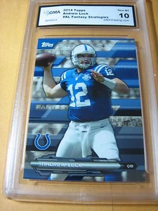 ANDREW LUCK COLTS 2014 TOPPS FANTASY STRATAGIES # AL GRADED 10 L@@@K - Picture 1 of 1
