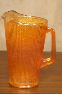 1950's Incandescent Carnival Glass Pitcher Full Size - Picture 1 of 11