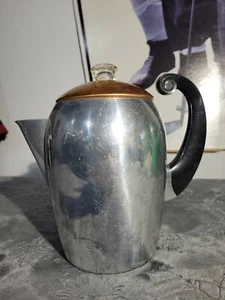 Cafetera percoladora de aluminio vintage de la década de 1950 número 3088 aspecto atómico - Imagen 1 de 8