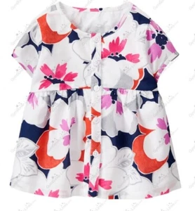 Gymboree Girls 6-12 mo "Eiffel Tower" Floral Print Swing Top NWT - Picture 1 of 3