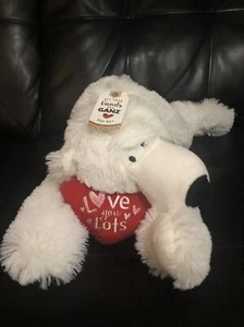 Ganz 17” Julius HV9218 White Plush Valentine’s Day Bear NWT - Bild 1 von 10