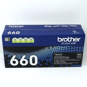 Brother TN-660 High Yield Black Toner Cartridge 2600 Page Yield OEM Sealed Box
