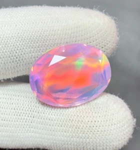 Extreme Fire Unheated Opal Multi Color 3D Flash Oval Cut Loose Gemstones R79 - Picture 1 of 12